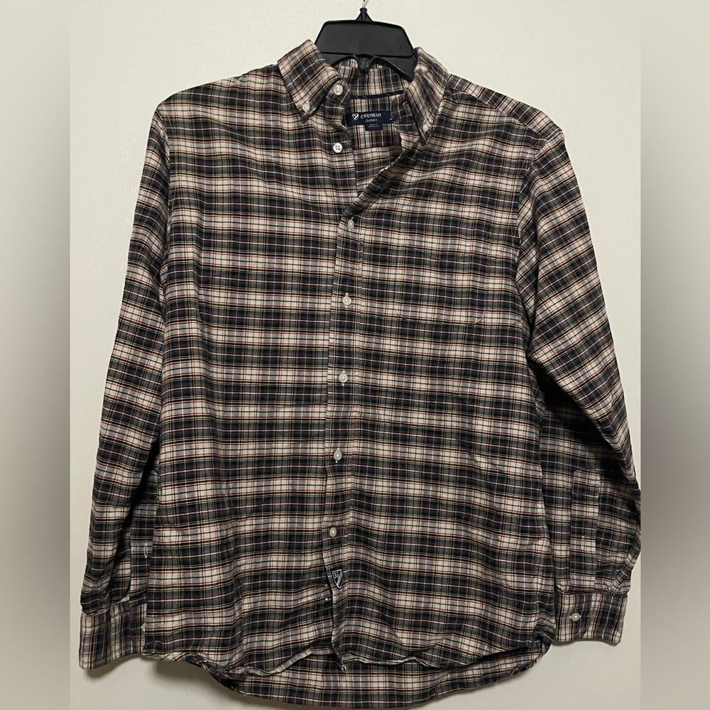 Men’s Size M Cremieux Classics Plaid Shirt button down collar business casual